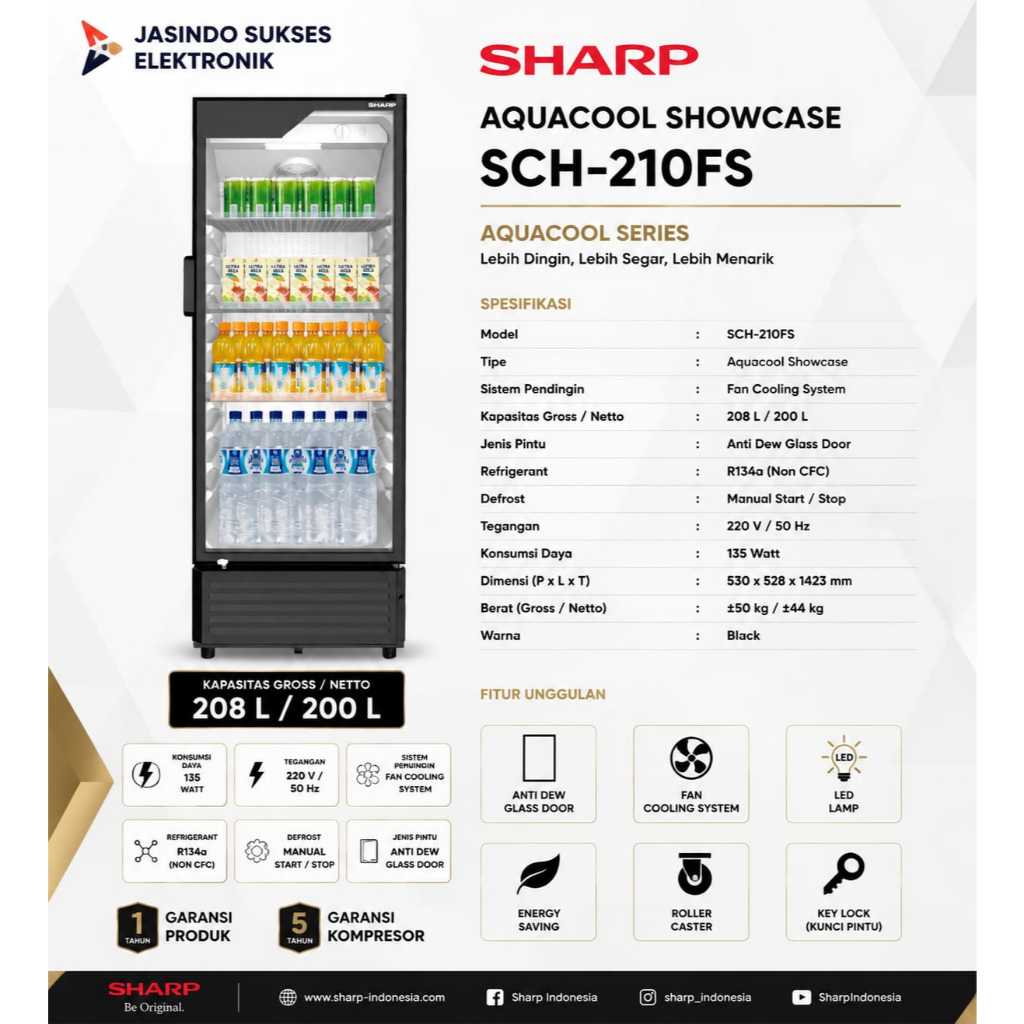SHOWCASE SHARP 210FS