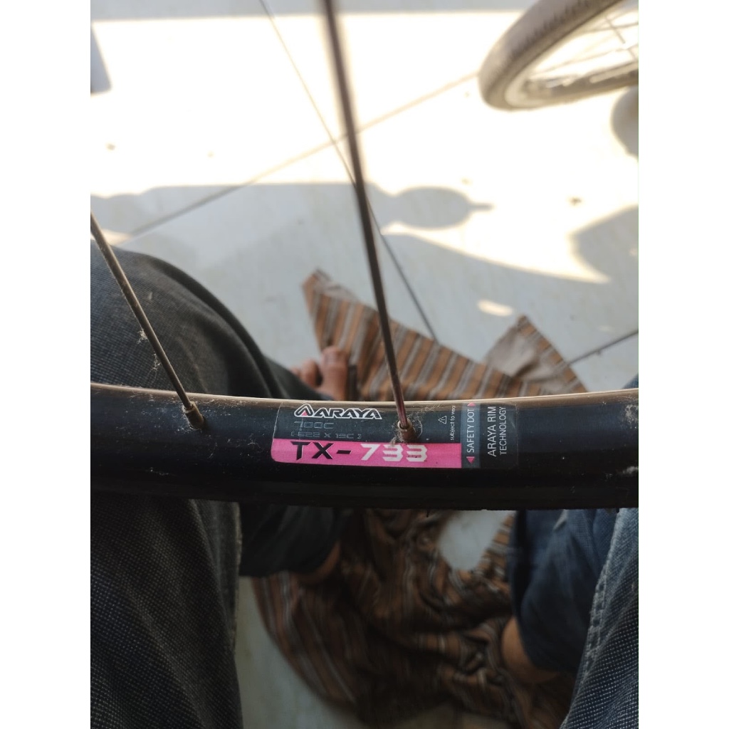 Wheelset rims 700c ARAYA TX-733 plus ban kenda 700c