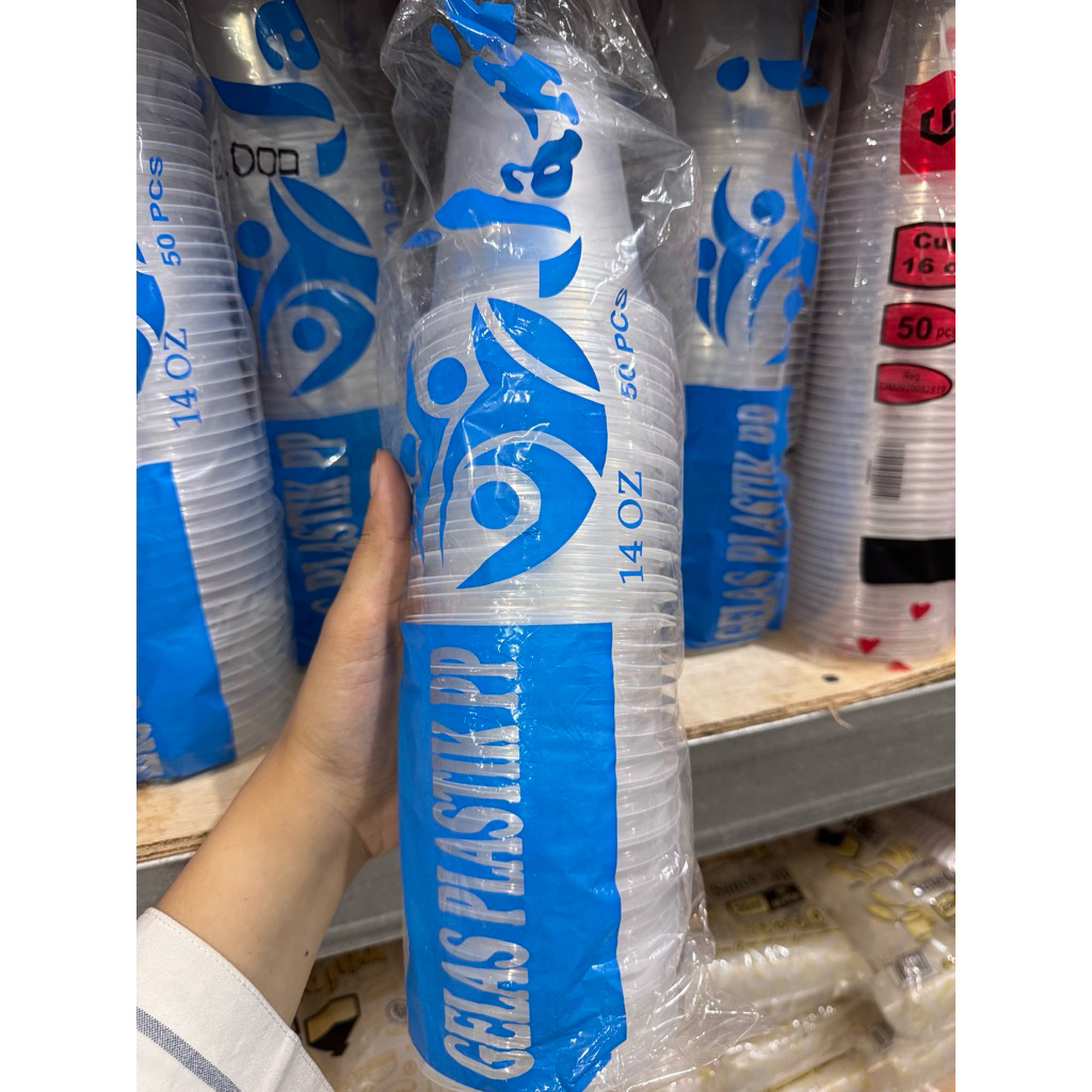 Cup Plastik 14 Oz Jaxine – Gelas Plastik Bening Premium untuk Minuman Dingin