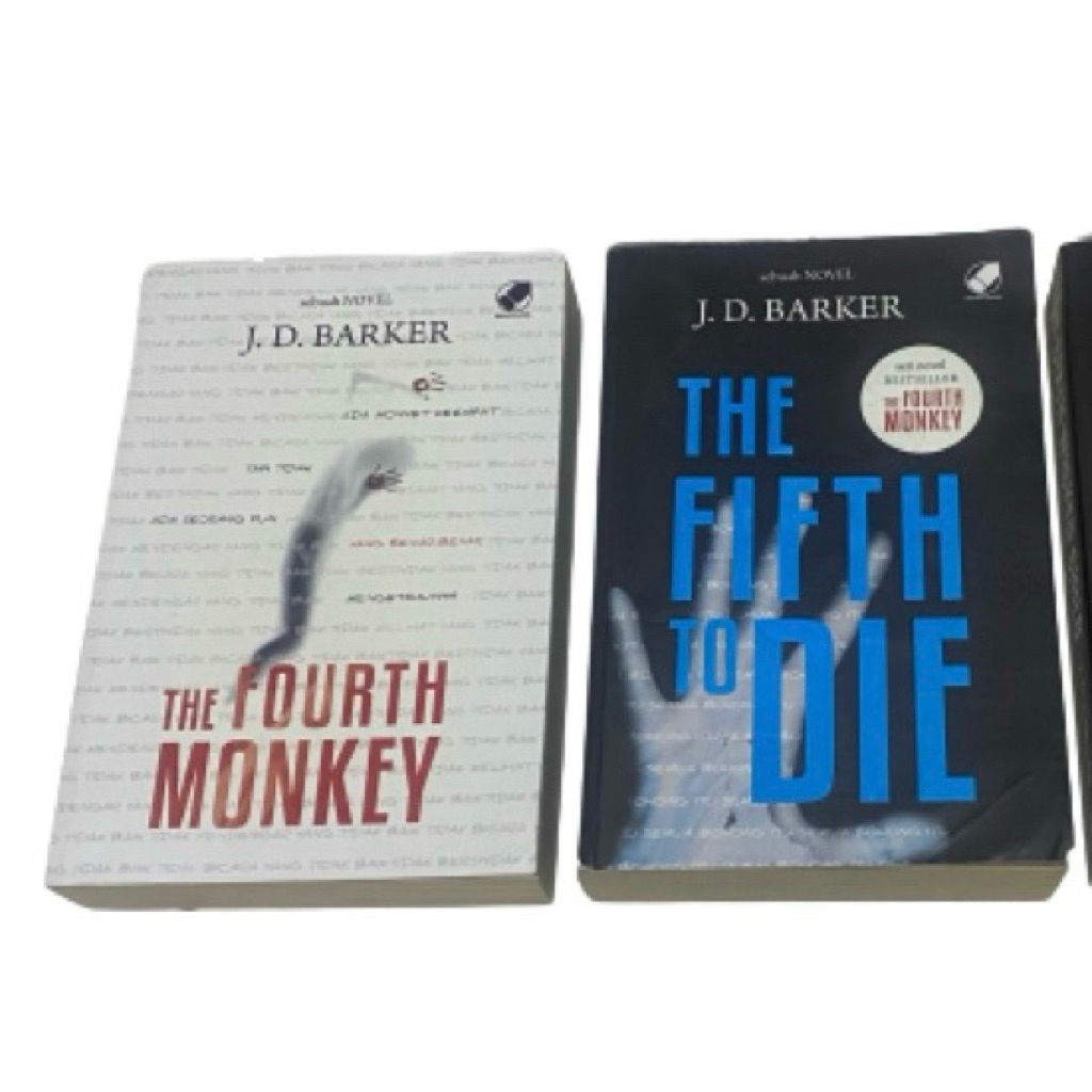 The Fourth Monkey, The Fifth to Die, Sixth wicked Child - J D Barker J.D. barker Novel preloved nove