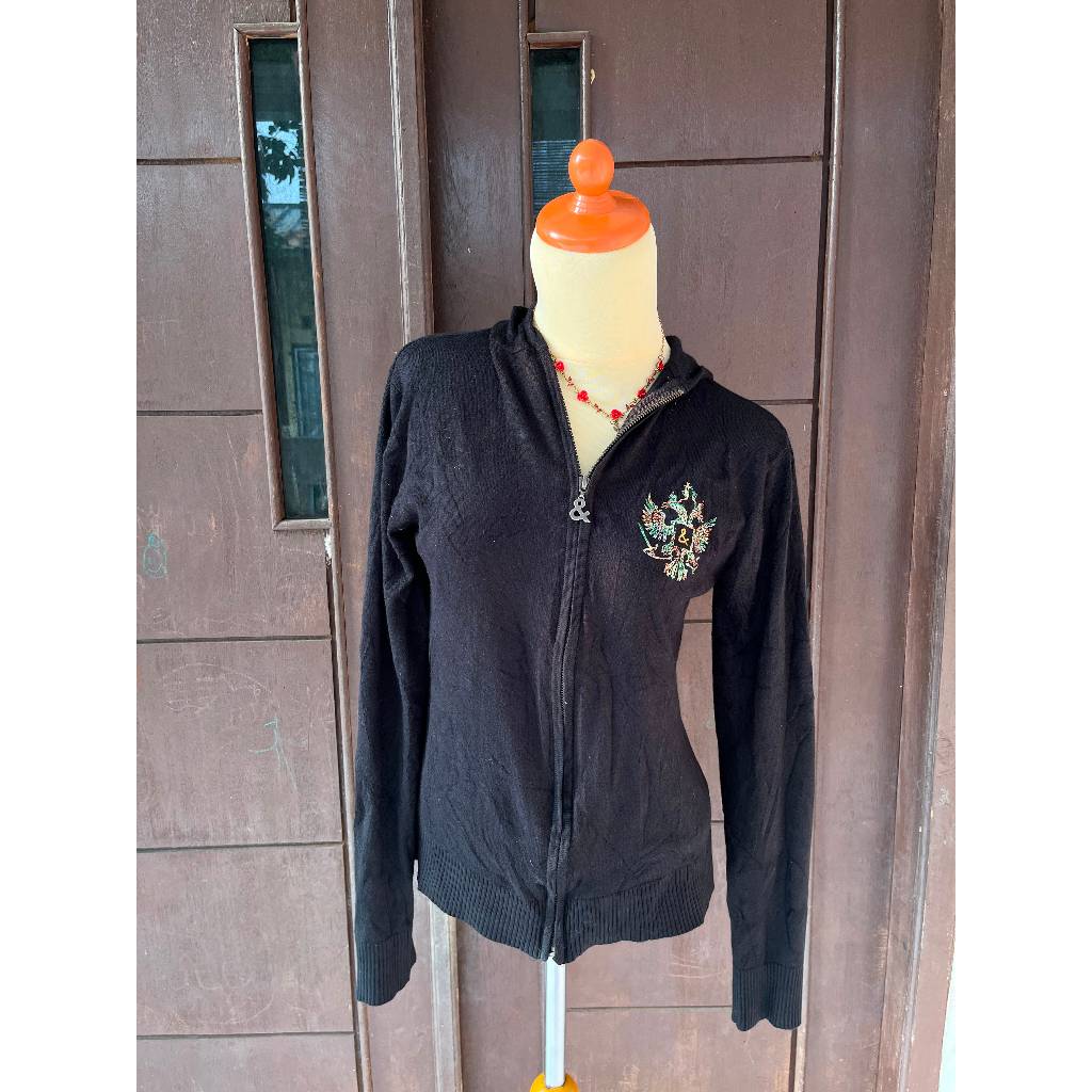 Jacket hoddie zipper Dolce & Gabbana bordir