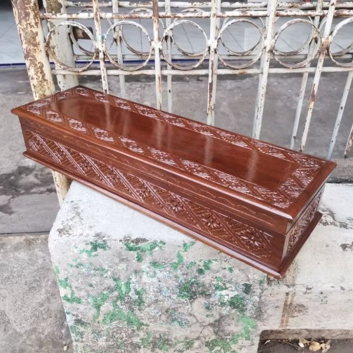 (COD) [50x15x9] Kotak Kayu Jati Penyimpanan Keris Ukuran Panjang untuk penyimpanan barang berharga U