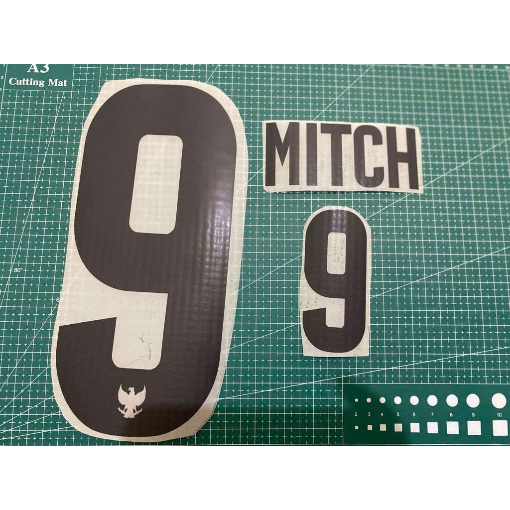 nameset Timnas Indonesia Kelme Mitch Baker