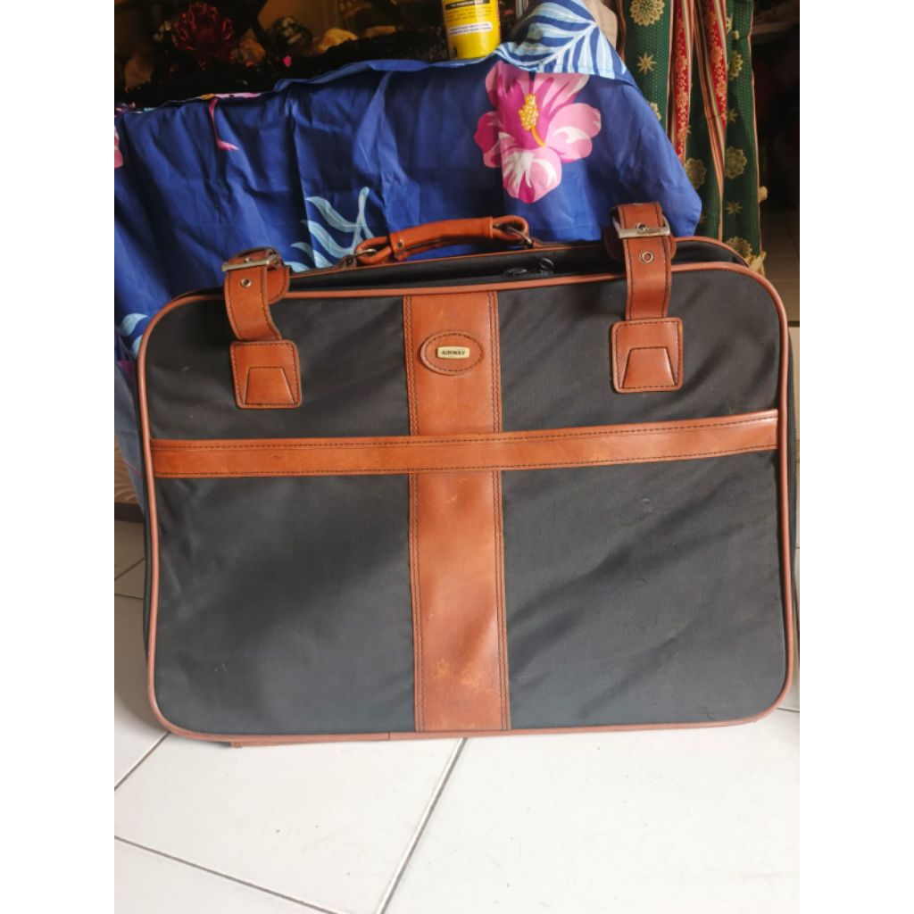 koper Vintage Luggage merk Airway jadul antik