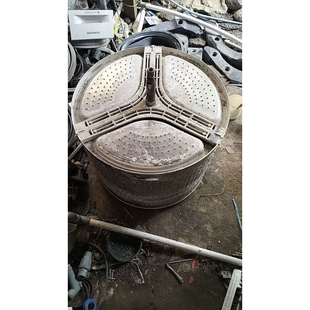 segitiga mesin cuci samsung frontloading 14kg tipe wf14f5k3avw/se. tabung set. copotan ori