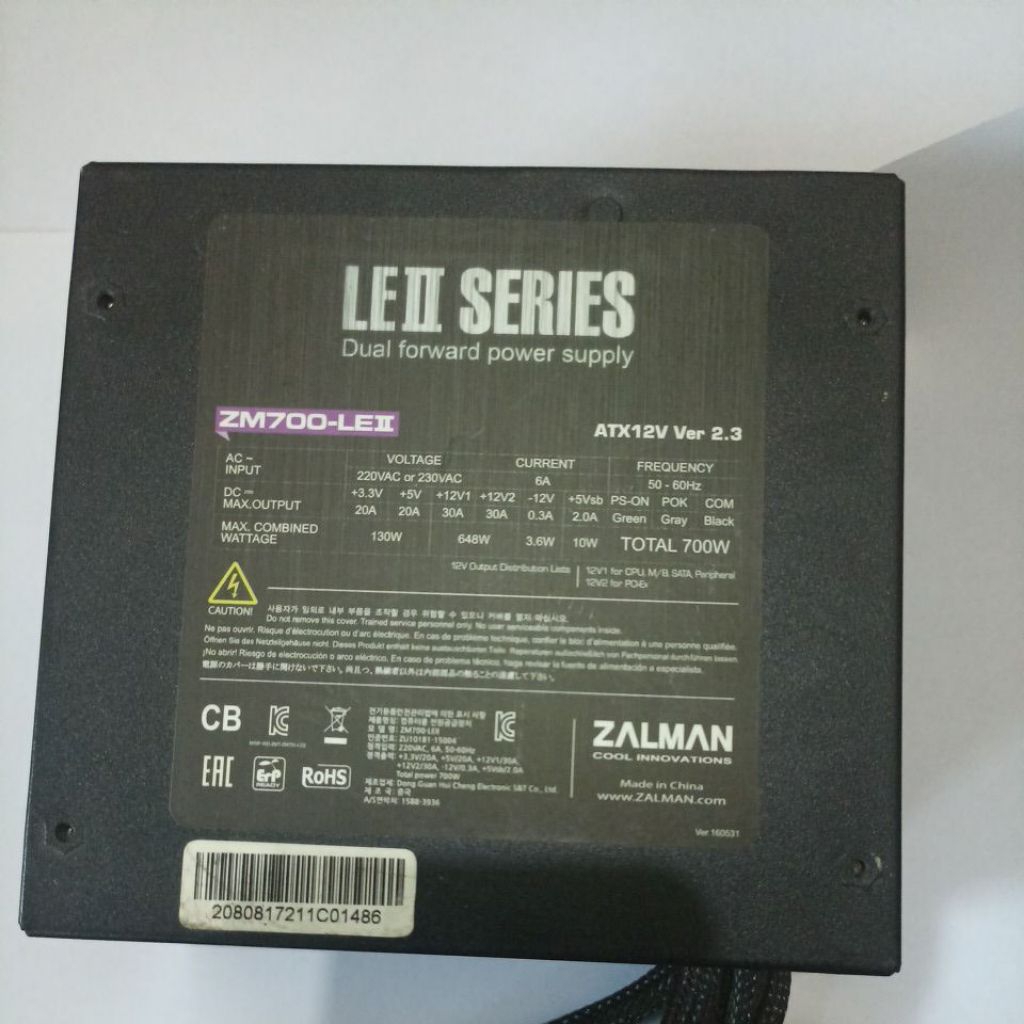 PSU zalman LEII ZM700-LEII 700 watt