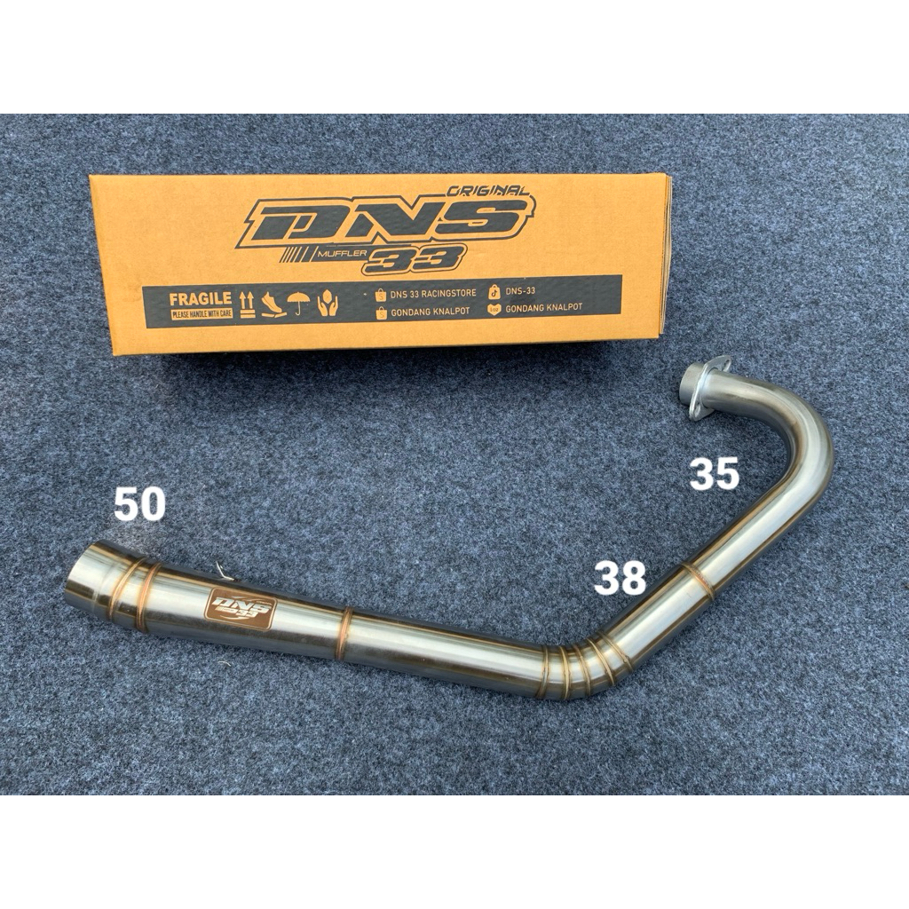 [ COD ] Leher Leheran Knalpot Type Prostreet Satria Fu Underbone 200cc - Original DNS 33