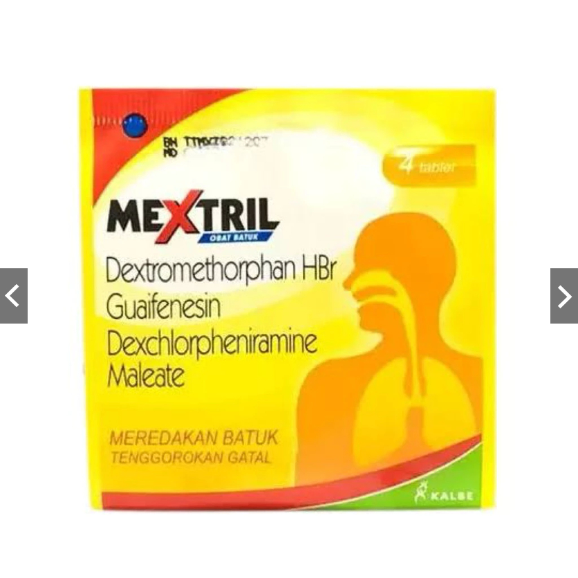Mextril Tablet Untuk Meredakan Batuk Per 3 strip-12 Tablet