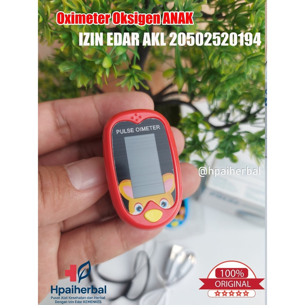Oximeter Anak Fingertip Pulse Oksimeter Bayi Saturasi Oksigen SpO2 Charger Rechargeable
