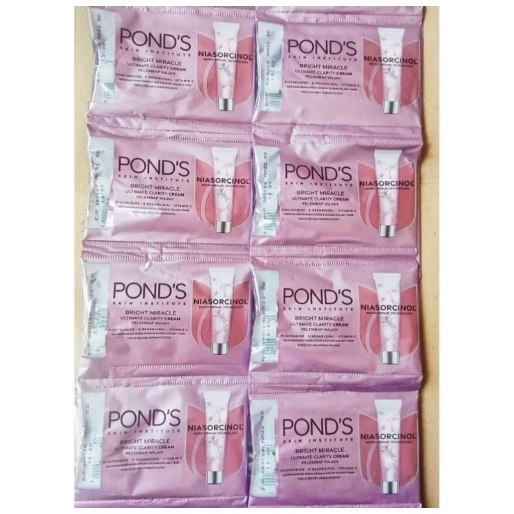 Ponds Serum Facial Foam Cream Facial Wash Niarsorcinol Pond's Saset Sachet Ekonomis 7.5 gr