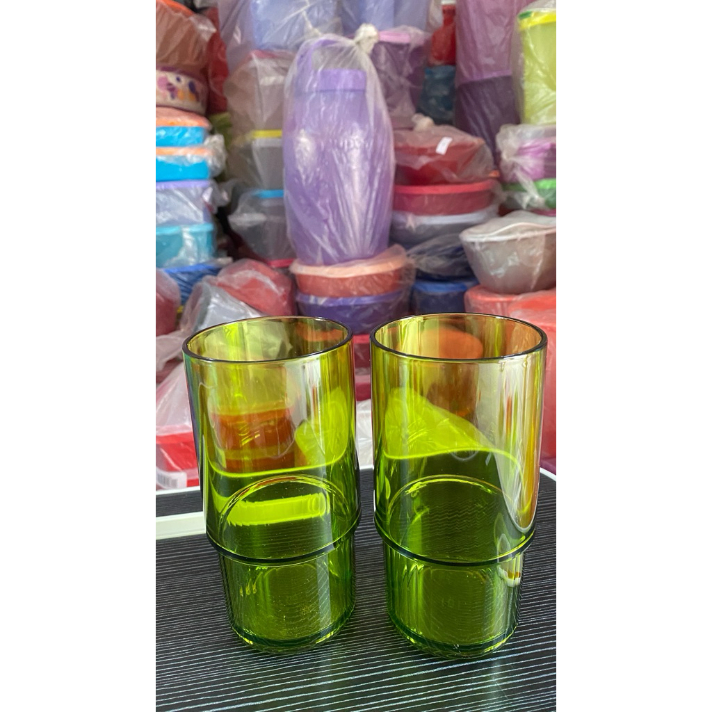 gelas. kristal Tupperware baru