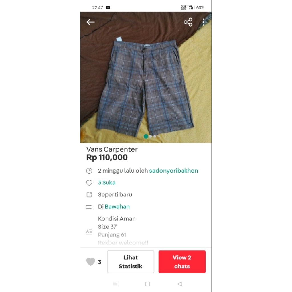 Link nota celana vans