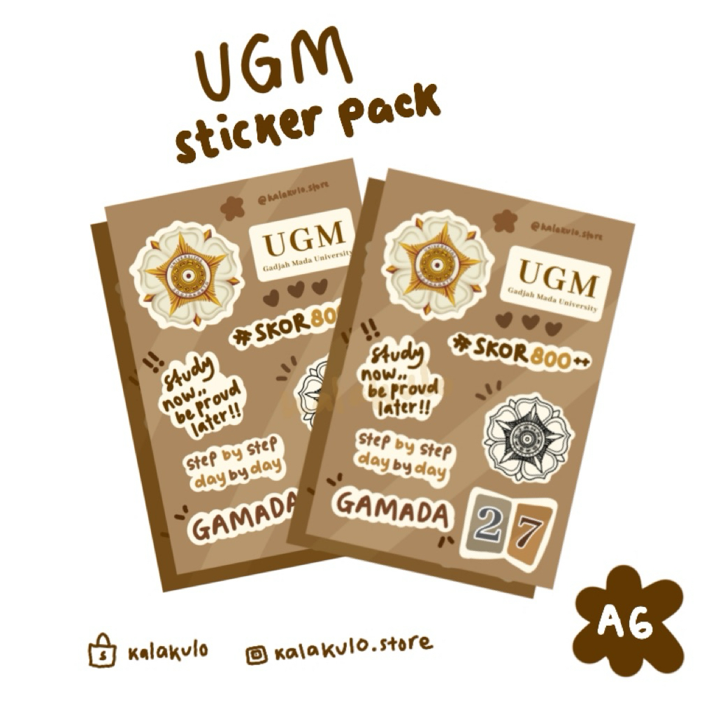 STICKER UGM STICKER PACK A6 SIZE