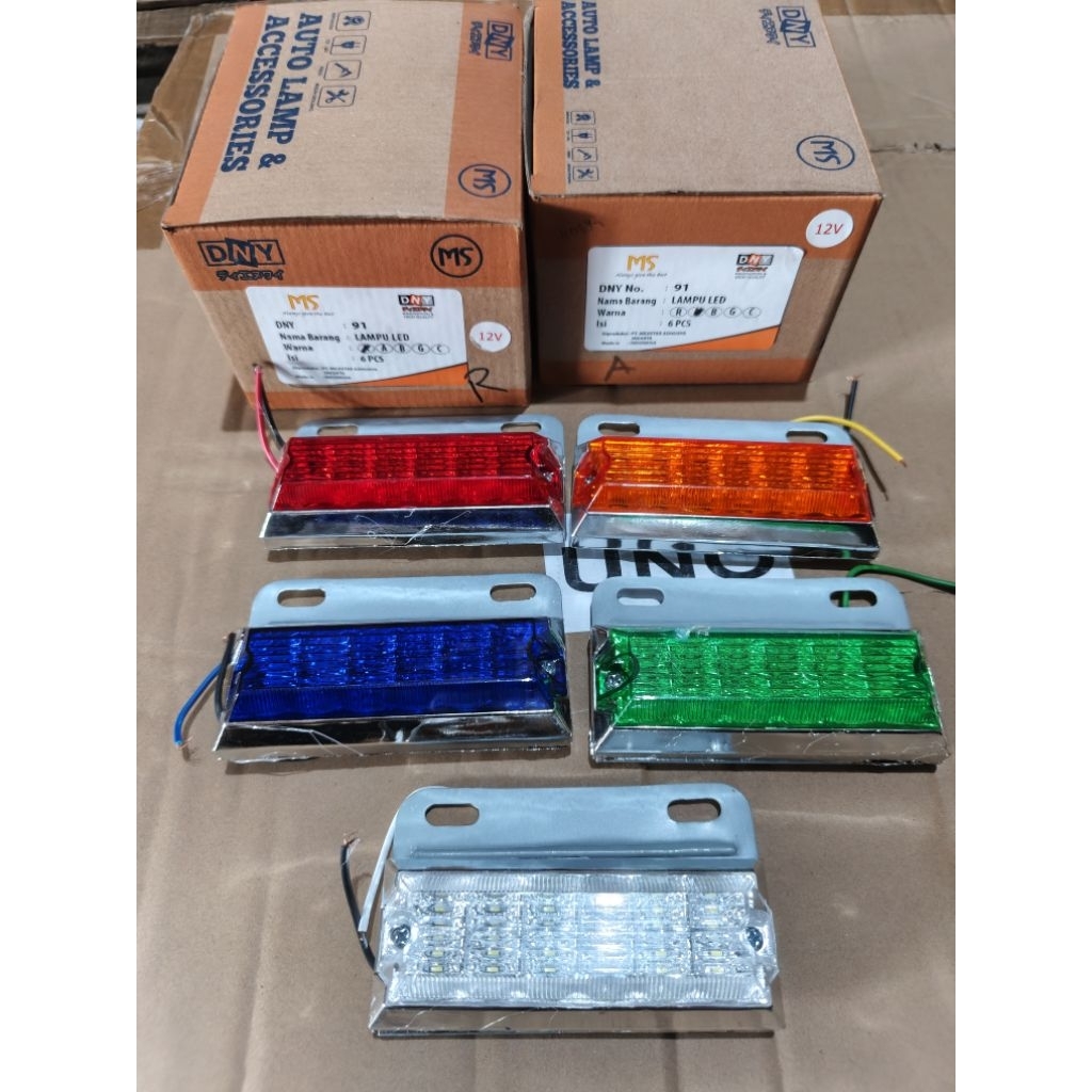 Lampu LED bak truk 24 volt LED samping truk bus 24 volt LED bak belakang truk sein kolong 24 volt