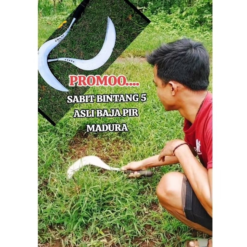 Arit Rumput ori Bintang 5 asli baja pir premium asli Madura