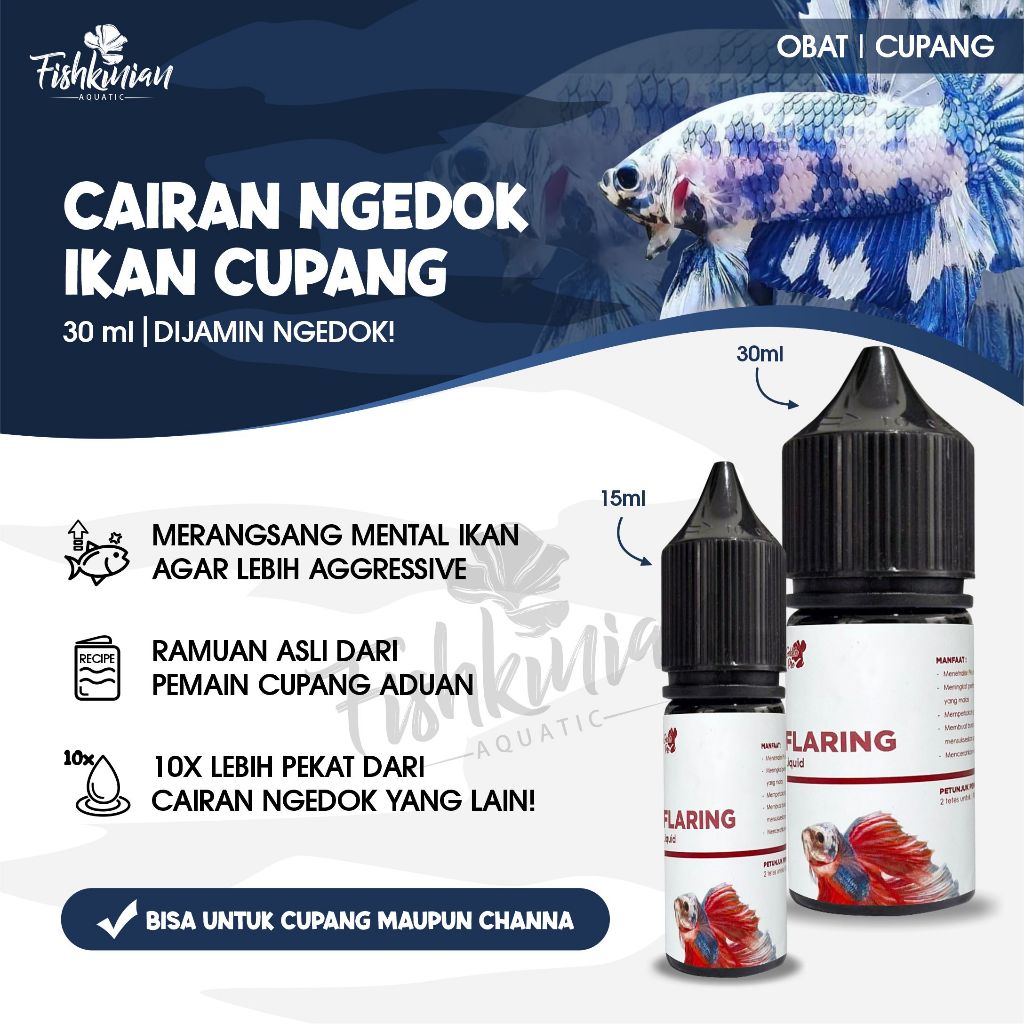 Fishkinian | Flaring Liquid - Obat Ngedok Cupang