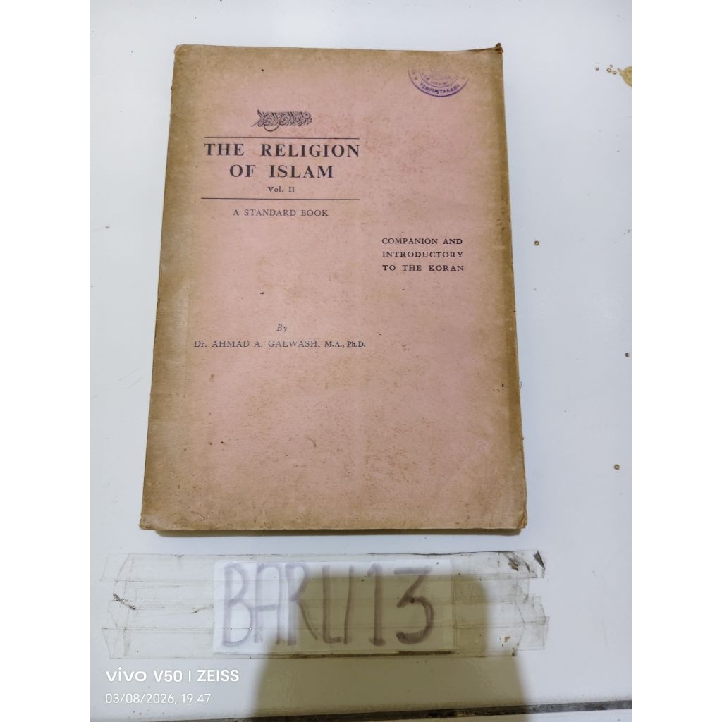 buku the religion of islam VOL.2 by AHMAD A. GALWASH