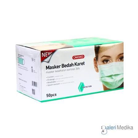 Masker Bedah Karet Onemed Isi 50pcs