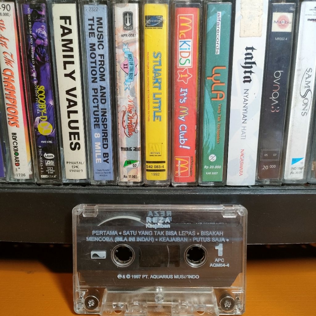 Kaset Pita Reza Keajaiban Pertama hanya kaset