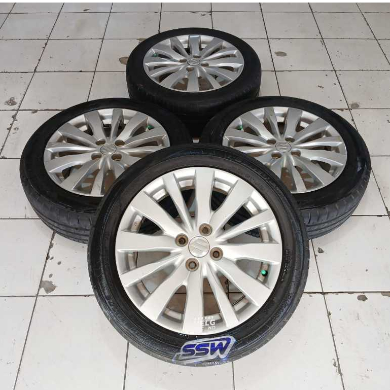 Velg Standar Suzuki Swift Ring 16 Ban Dunlop 185 60 R16 / 185 55 R16