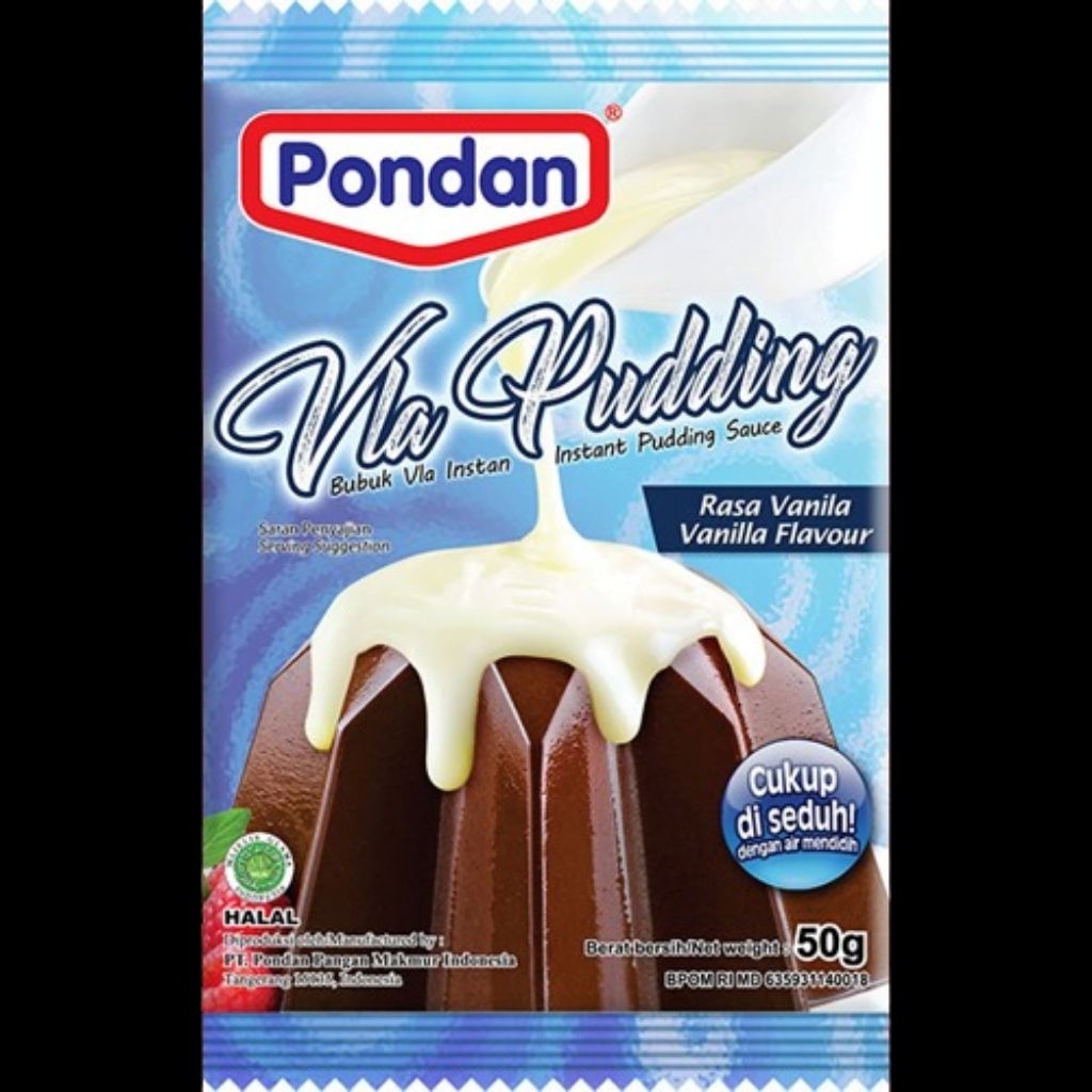 Pondan vla bubuk instan - pondan vla pudding - pondan vla bubuk
