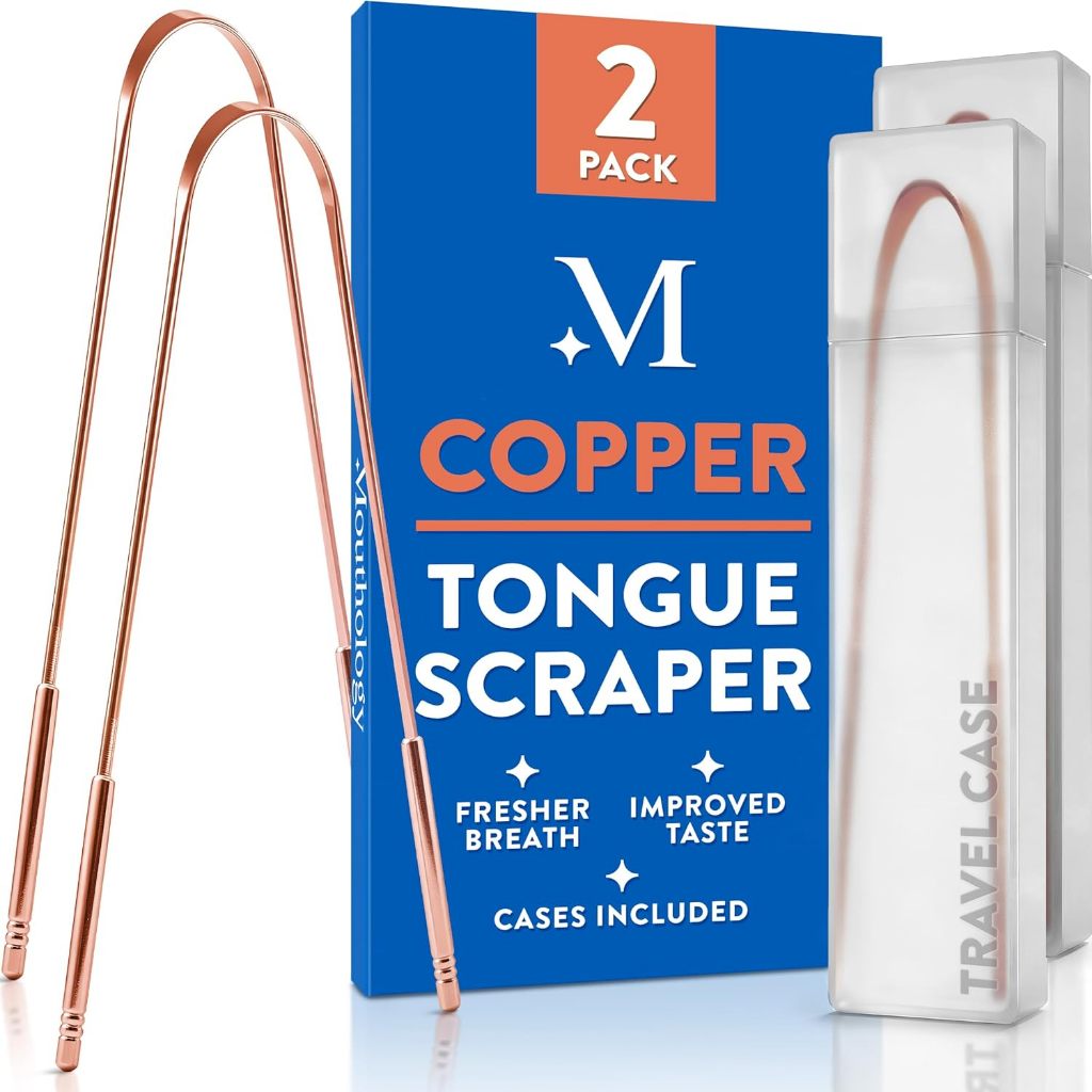 Mouthology Copper Tongue Scraper 2 pack Pembersih Lidah Tembaga Ayurveda Tongue Cleaner