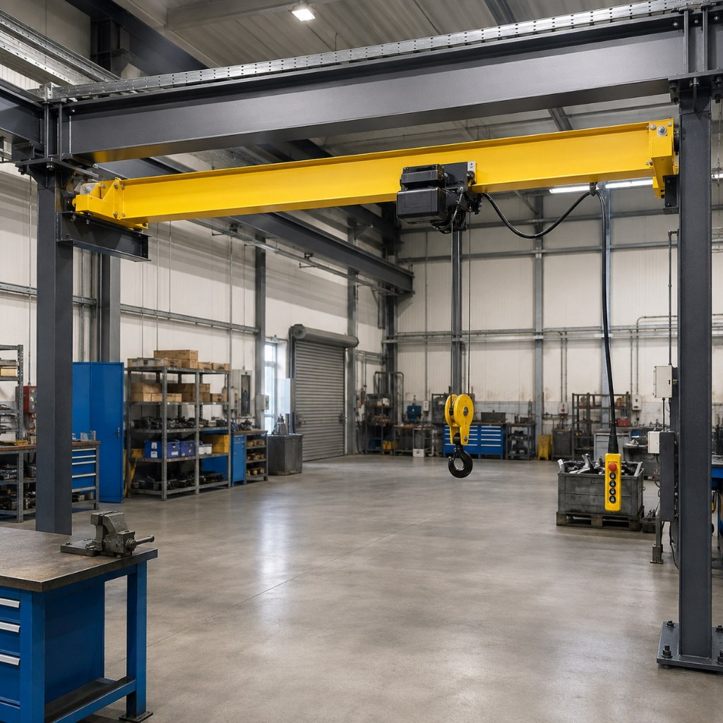 Crane Overhead Light-Duty Standar Eropa Custom untuk Pabrik, Gudang dan Workshop