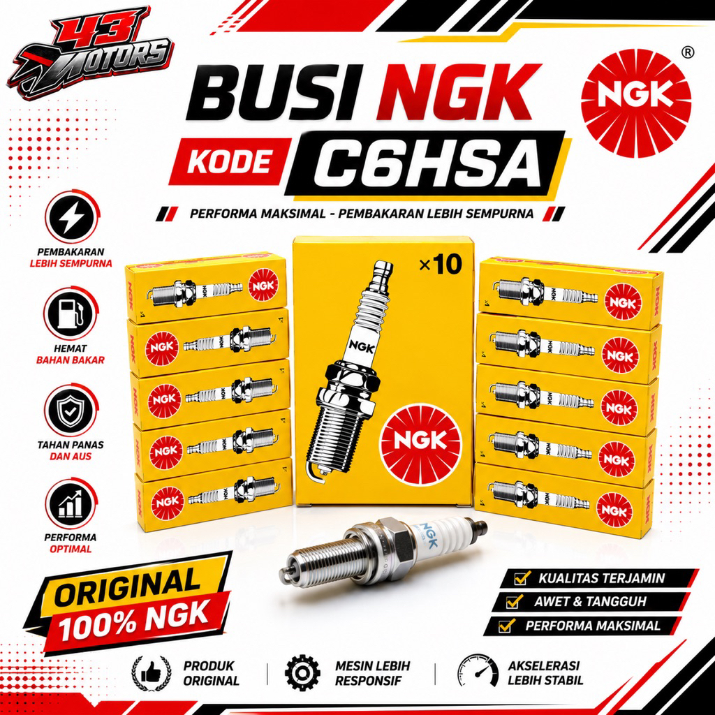 BUSI NGK | C6HSA (3228) | ORIGINAL NGK 100%