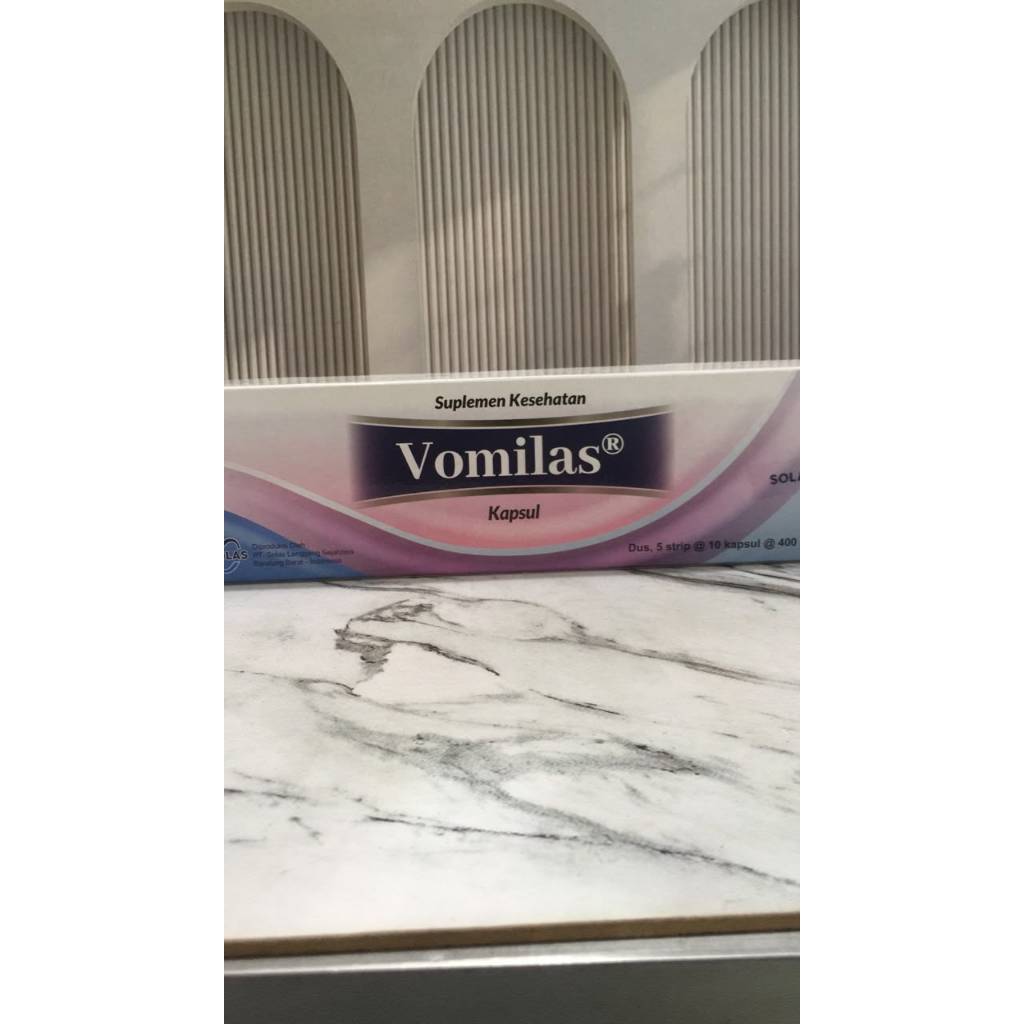 Vomilas Box isi 50 Kapsul Mencegah Mual Muntah Kehamilan