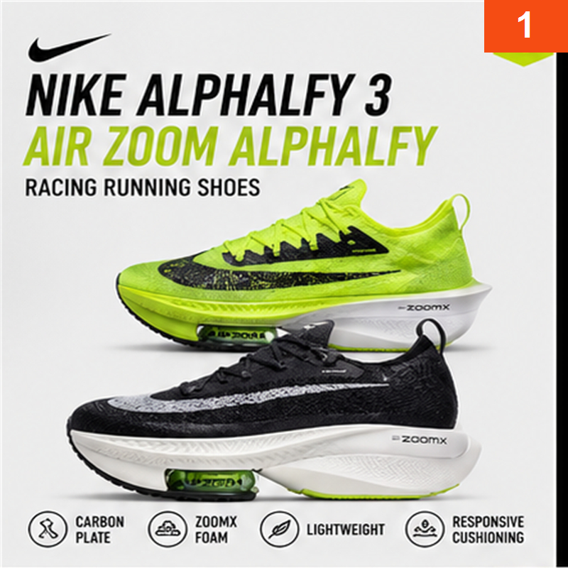 Sepatu Lari Nike Air Zoom Alphafly Next 1 Sepatu Marathon Karbon Premium