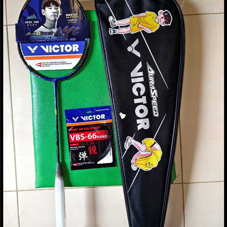 NEW  Racket Victor Auraspeed LYC Limited ARS Edition Raket Badminton Bulu Tangkis