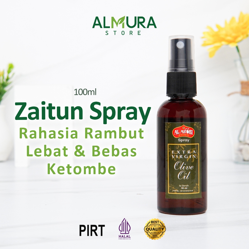 (New) AL AROBI EVOO SPRAY 50ml - Extra Virgin Olive Oil Untuk Rambut by AL AROBI - Vitamin Rambut