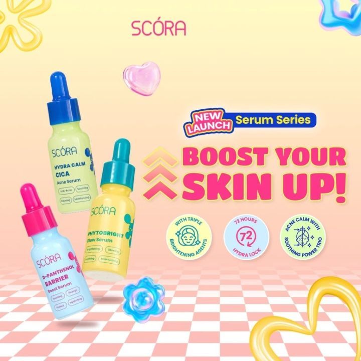 <A3 Kosmetik> Scora Face Serum 20ml - Melembapkan, Menenangkan, Merawat Kulit