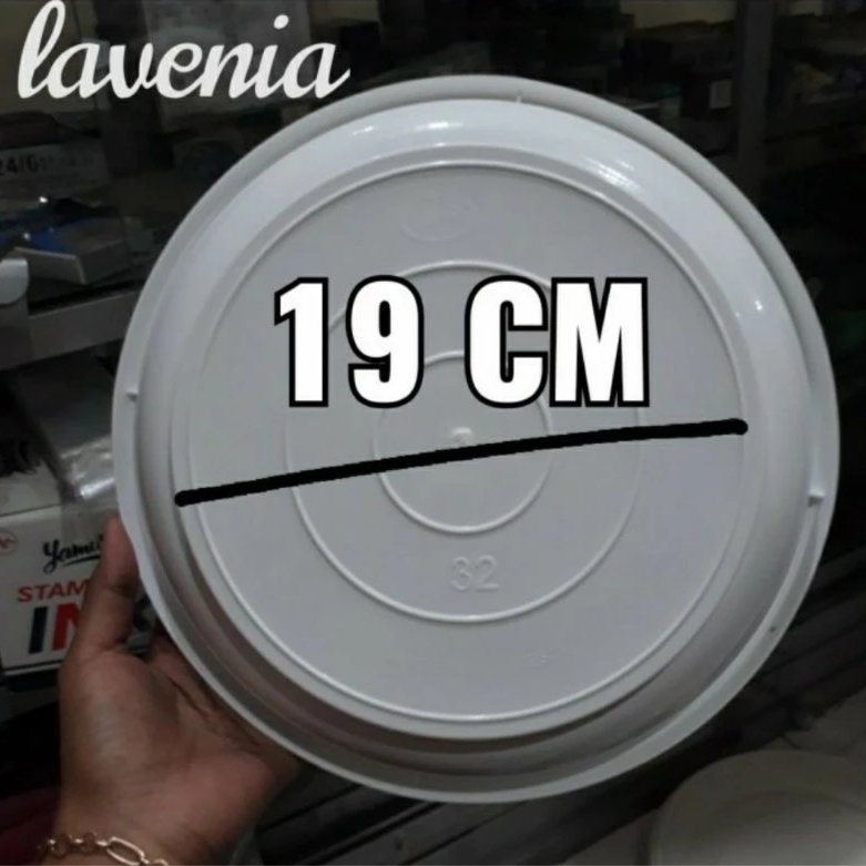 Tatakan Pot Putih 25 Cm, Alas Pot Putih 25 Cm, Alas Pot Lavenia 32