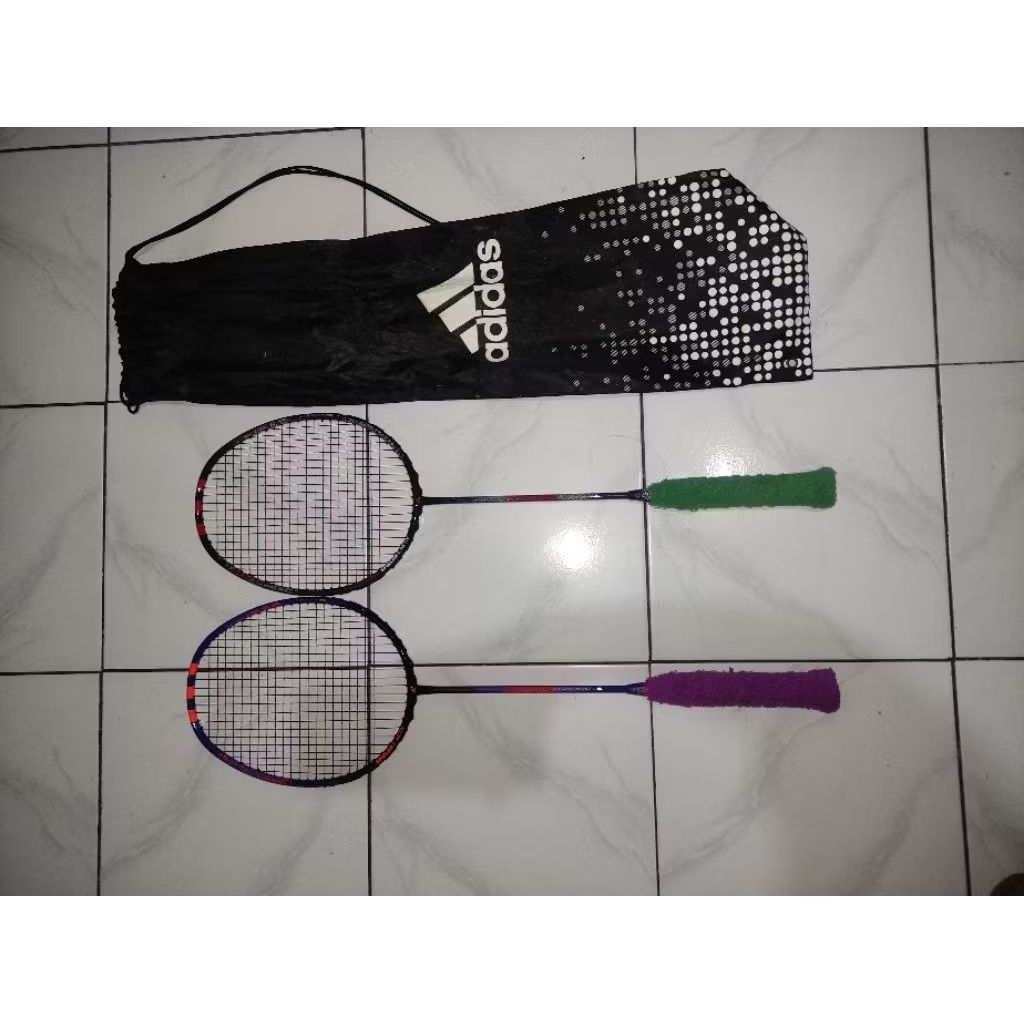 Raket badminton / bulutangkis merk ADIDAS SPEILER E ACTIVE 2 PCS ORIGINAL SECOND