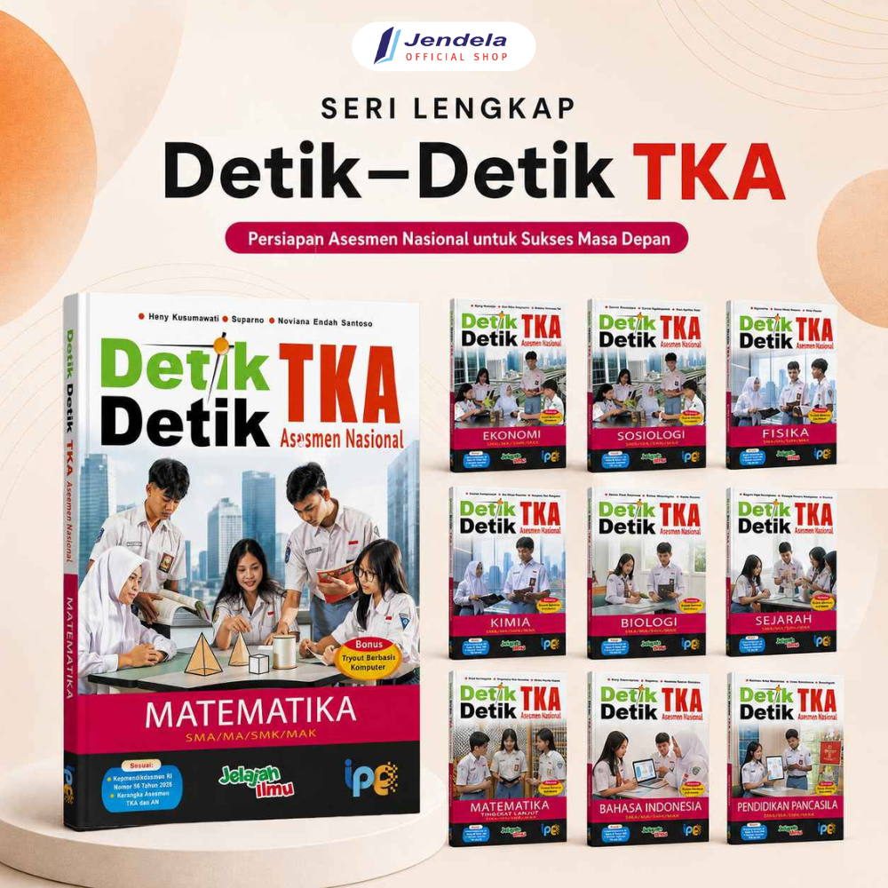 Buku Sekolah Detik-Detik TKA SMA/MA/SMK Matematika Bahasa Inggris Biologi Sejarah Kimia terbaru - In