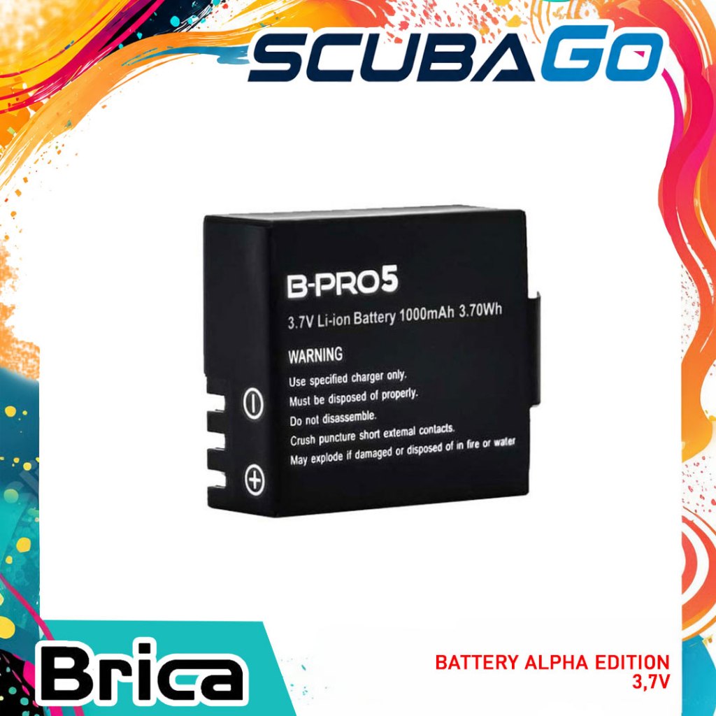 Battery Action Cam Camera Brica AE Alpha Edition 3,7v Baterai Kamera Aksi Selam Vlog Vlogger