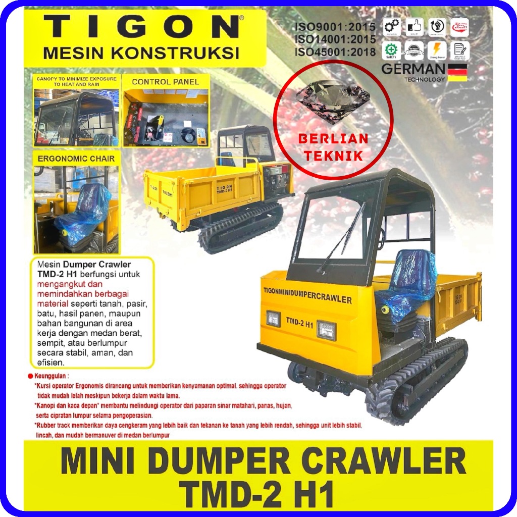 Dumper Crawler Tigon TMD 2 H1 | Load 2 Ton