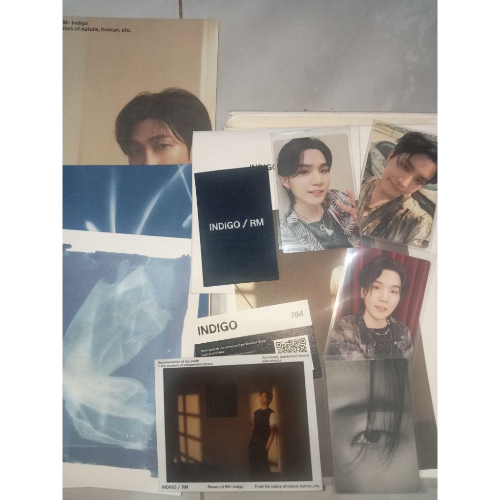 ALBUM UNSEALED INDIGO BTS RM/NAMJOON + Gift 2 pc official member yoongi dan jhope