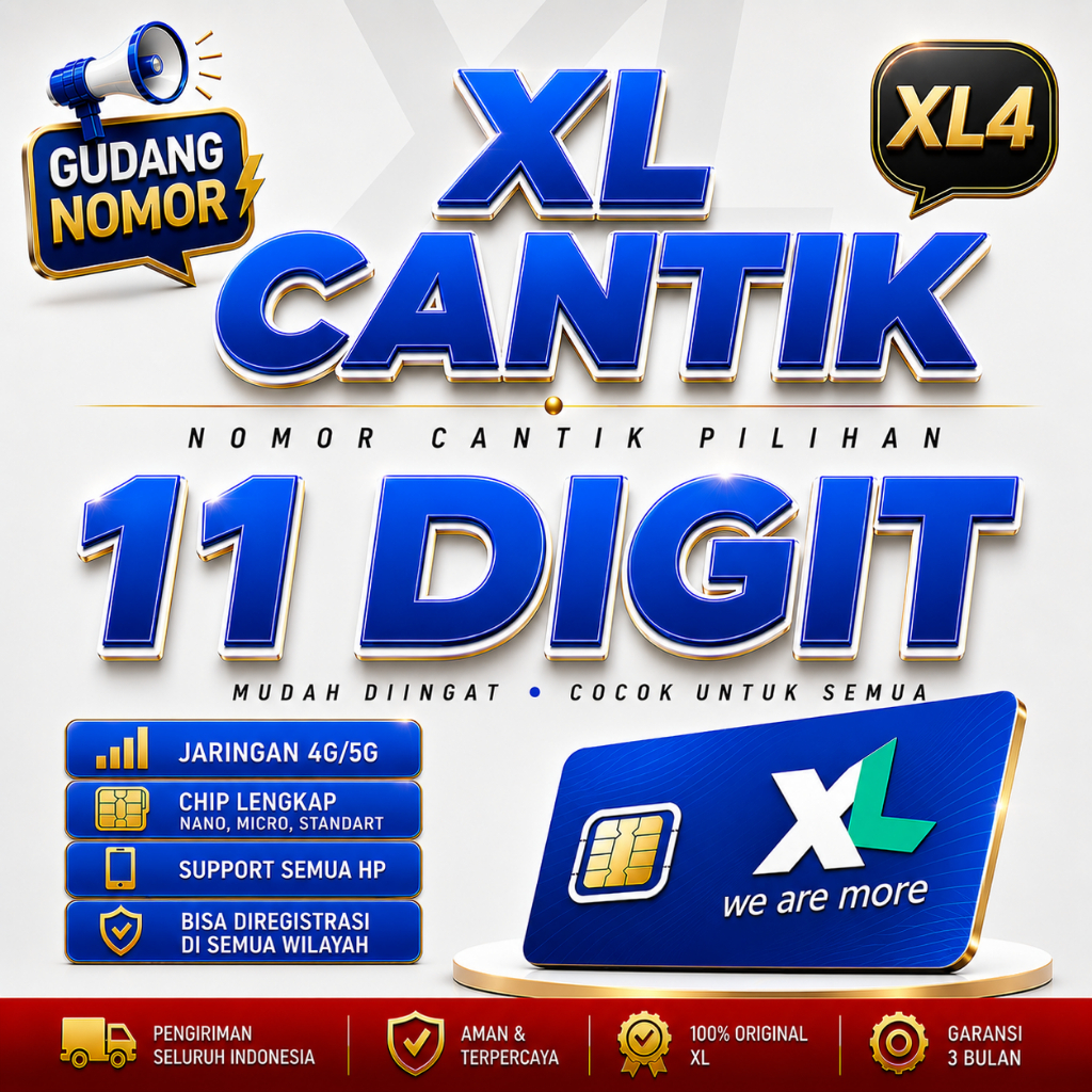 No Cantik XL 11 Digit Nomer Cantik XL 11 Digit Kode GB56 GB57 Kartu Perdana Nomer Cantik XL 11 Digit