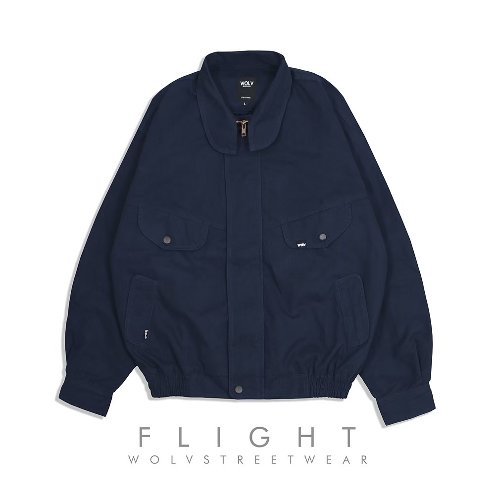 SIXTEEN - Jaket Flight Jacket Pria Vintage Casual Pilot Original Wolv