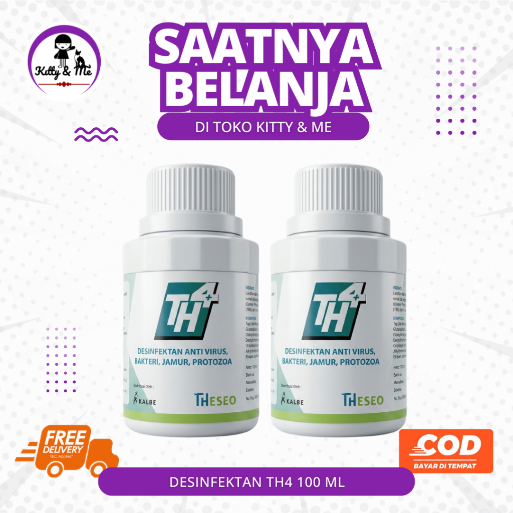 DESINFEKTAN TH4 100 ML - Desinfektan dan insektisida ampuh
