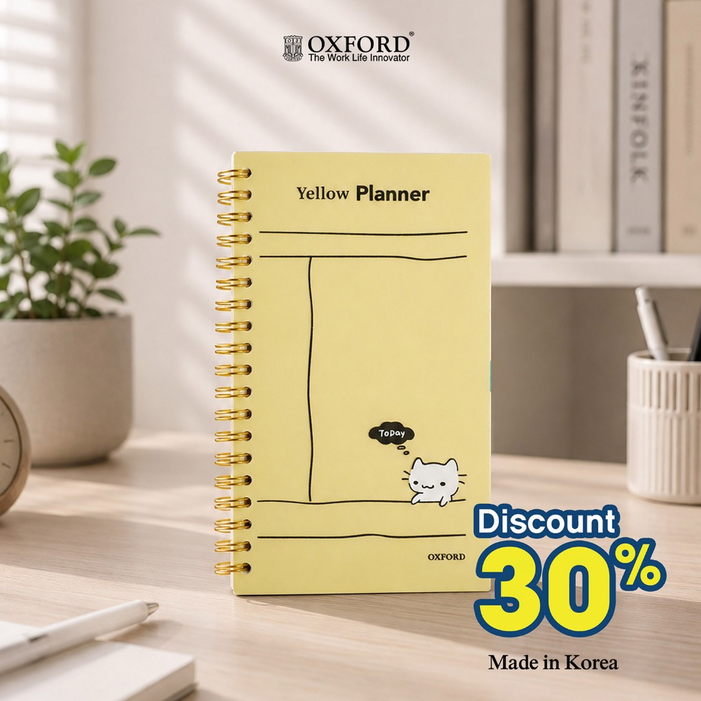 Oxford Notebook Spiral B5/A5/Mini Hardcover Transparan - Notebook Catatan / Notebook Agenda Planner