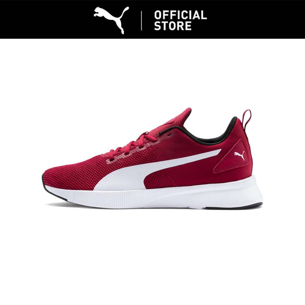 PUMA Sepatu Lari Flyer Rhubarb-Puma White