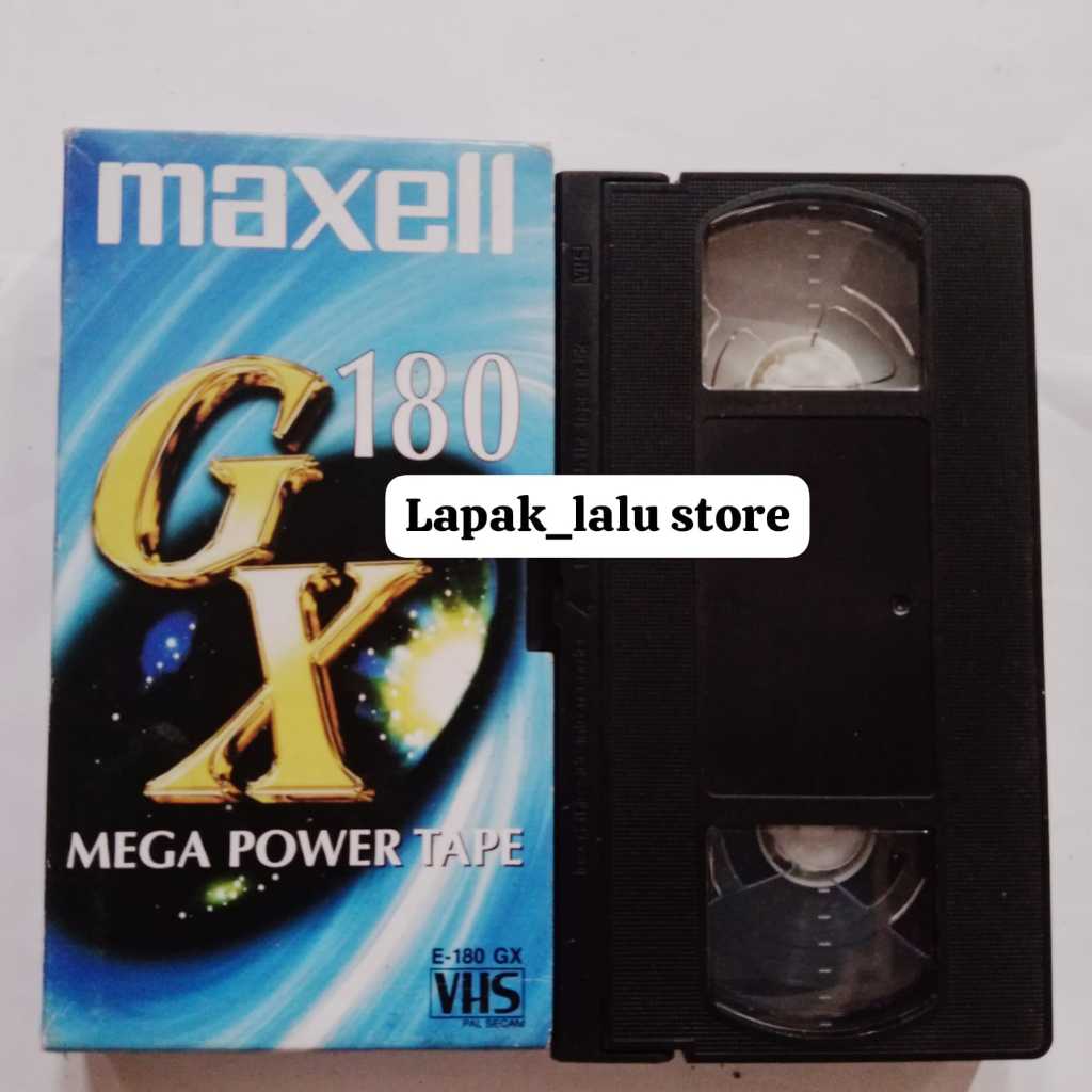 Kaset VHS Kosongan Maxell GX 180 Min Mega Power Tape