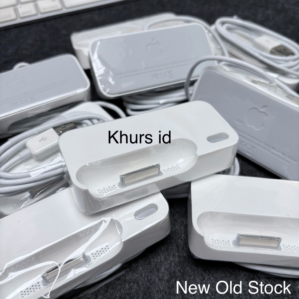 apple dual dock 30pin 2007 original rare nos - docking iphone ipod