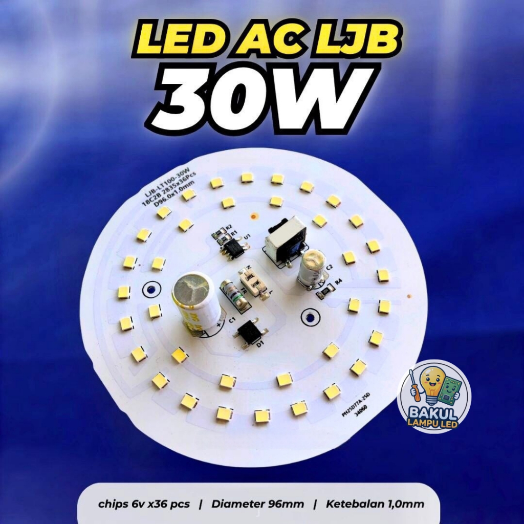 PCB LED AC (LJB) 30W ~Bakul_Lampu_Led~