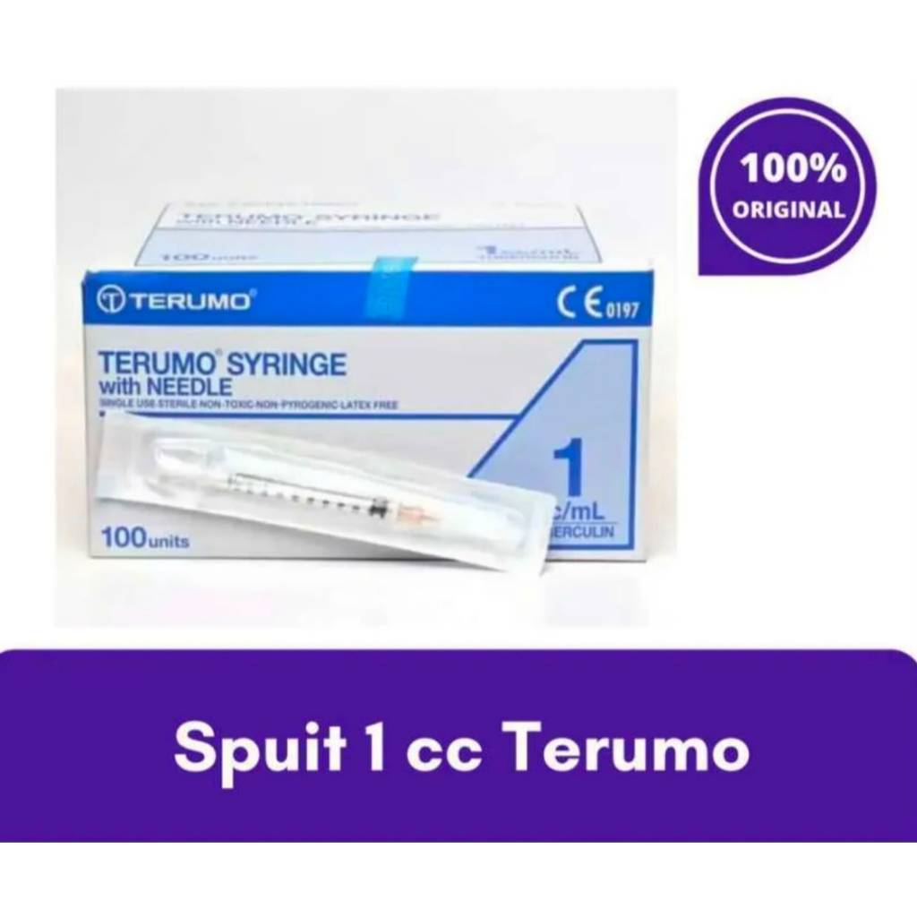 Spuit Terumo 1cc TUBERCULIN/ Syringe Terumo 1ml isi 100pcs- box