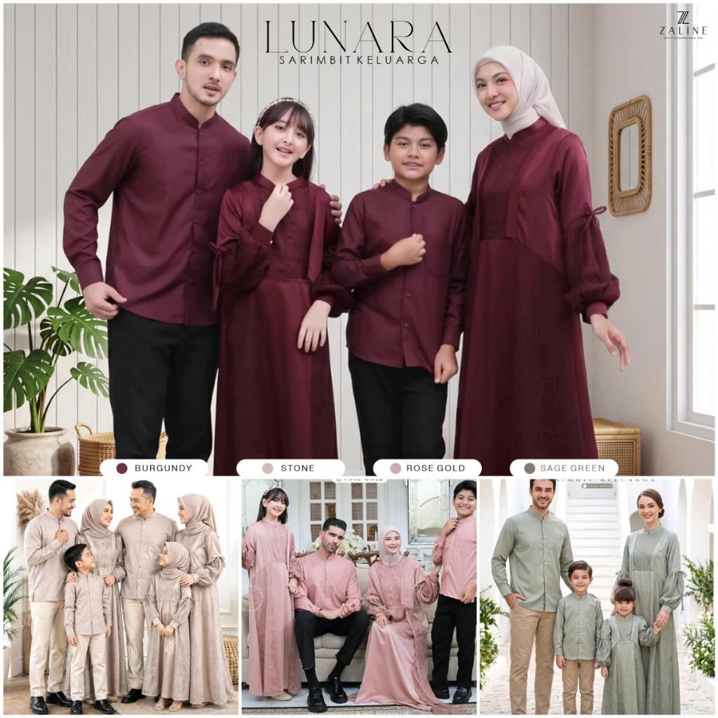 Zaline - Sarimbit Couple 2027 Baju Couples Keluarga Family Set Seragam Lebaran Outfit Pernikahan Dre