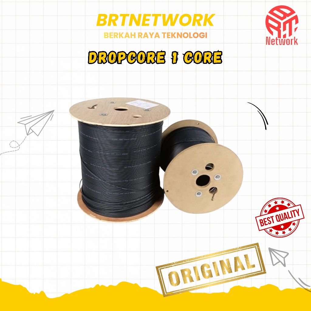 Kabel Fiber Optik/ Dropcore 1 Core 1000M